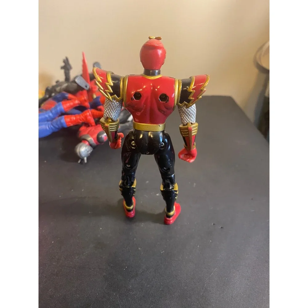 Power Rangers Ninja Storm Crimson Thunder Ranger Action Figure Red Black Gold